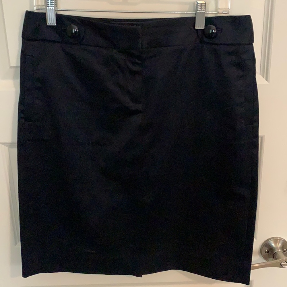 J.Crew navy pencil skirt
